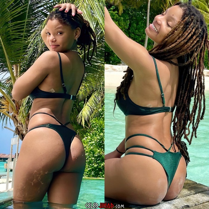 Halle Bailey Strümpfe 11